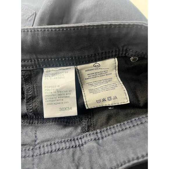 Adriano Goldschmied Graduate Tailor Fit Black Flat Front Men's 30X32 Nice - Picture 5 of 10